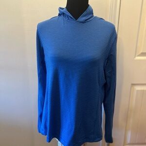 Columbia Omniwick Omnishade Hoodie L blue flaw tiny hole pilling 87
